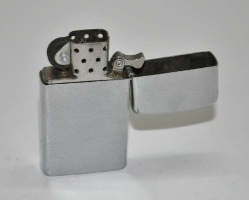 Vintage Satin Chrome Zippo Lighter in Original Packaging (2000 XVI) - Made in the USA