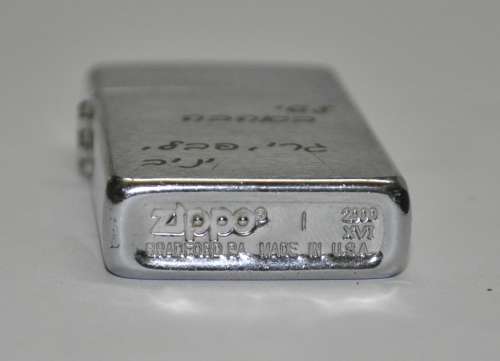 Vintage Satin Chrome Zippo Lighter in Original Packaging (2000 XVI) - Made in the USA