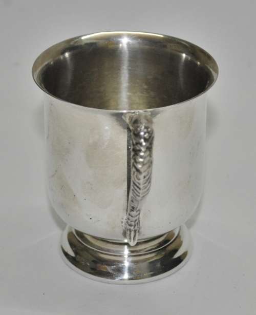 Vintage EMESS Silver Plated Christening Cup