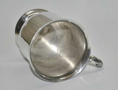 Vintage EMESS Silver Plated Christening Cup