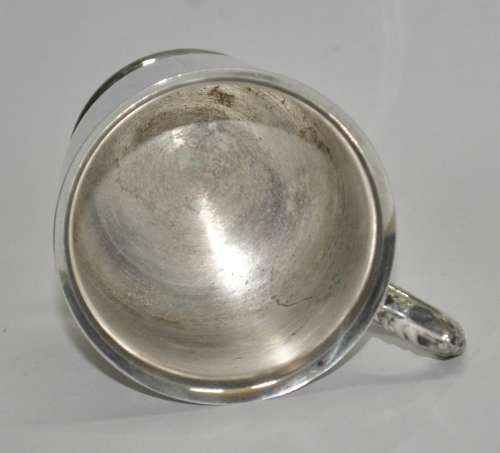 Vintage EMESS Silver Plated Christening Cup