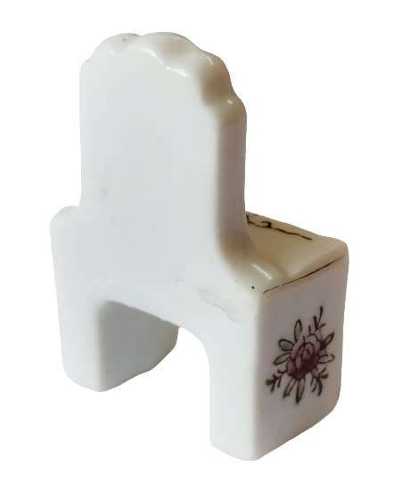 Vintage Porcelain Miniature Dollhouse Bedroom Furniture - Made in Occupied Japan (1945-1952)