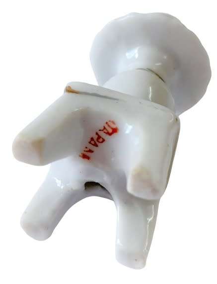 Vintage Porcelain Miniature Dollhouse Bedroom Furniture - Made in Occupied Japan (1945-1952)