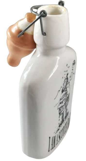 Vintage Ceramic Novelty Scotch Flask - I am a scotch baby