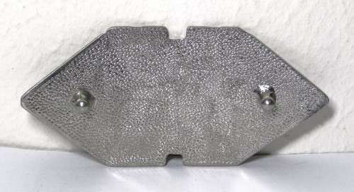 Vintage, Geometric, Art Deco Silver tone and Black Enamel Unisex Belt Buckle