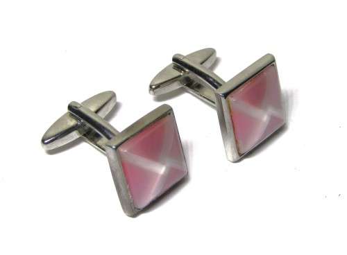 Collectible Silver Tone Thulian Cufflinks in Cartier-style box by Elizabeth Parker UK