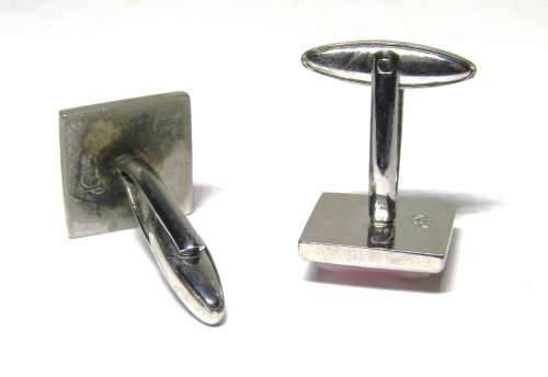 Collectible Silver Tone Thulian Cufflinks in Cartier-style box by Elizabeth Parker UK