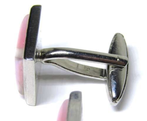 Collectible Silver Tone Thulian Cufflinks in Cartier-style box by Elizabeth Parker UK