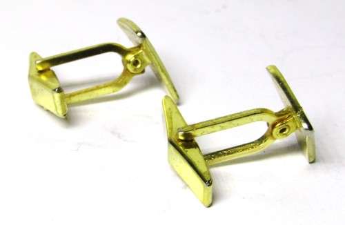 Vintage Gold Plated and Enamel `Rover` Cufflinks in Original Box - Made in England