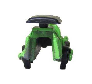 Vintage Miniature Cast Metal Green Locomotive Marked France 1919