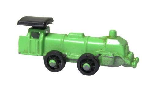 Vintage Miniature Cast Metal Green Locomotive Marked France 1919