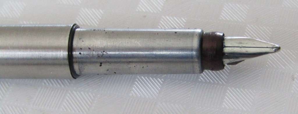 c1980 Parker Vector Silver Metallic Fountain Pen Made in the UK