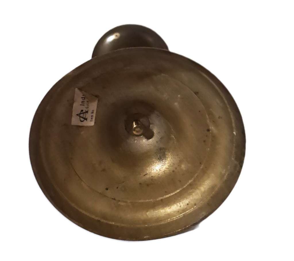 Large, Vintage Solid Brass Candlestick, Made in India