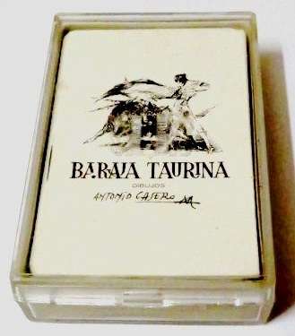 Vintage 1965 Spanish Bull-fighters playing cards - Baraja Taurina dibujos Antonio Casero