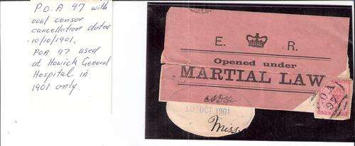 NATAL POA 97 PROVING PIECE HOWICK GENERAL HOSPITAL  RARE