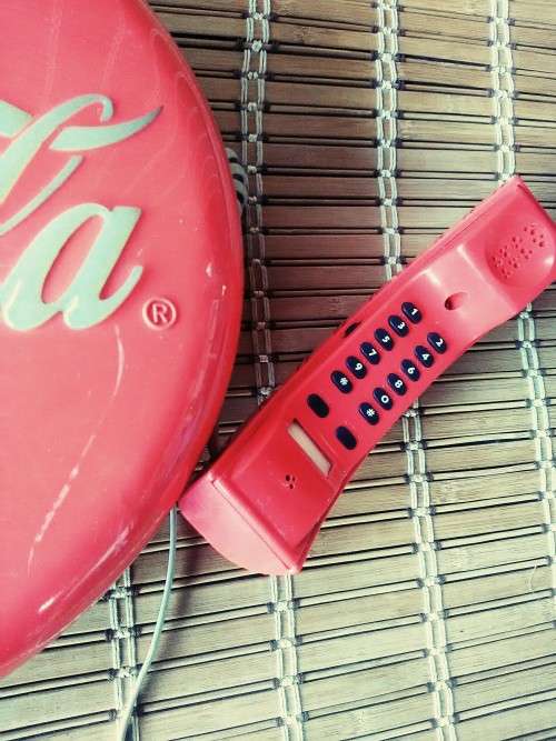 Antique Vintage retro Clow in the dark Coca-cola telephone !!! In Pertfect condition