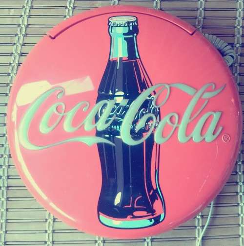 Antique Vintage retro Clow in the dark Coca-cola telephone !!! In Pertfect condition