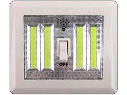 cob doublue wireless switch light (pack of 4)