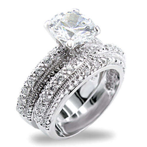 Clear CZ Wedding Ring