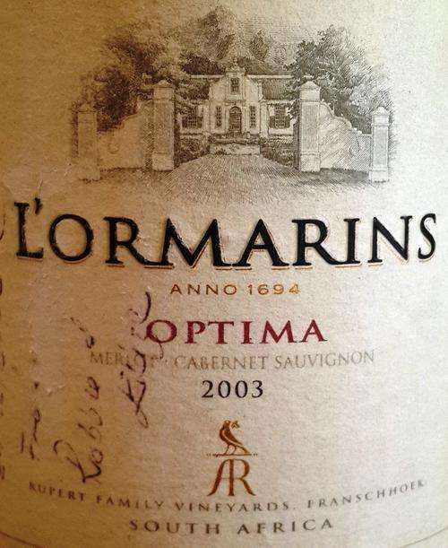 ***L'ORMARINS - 2003 OPTIMA***
