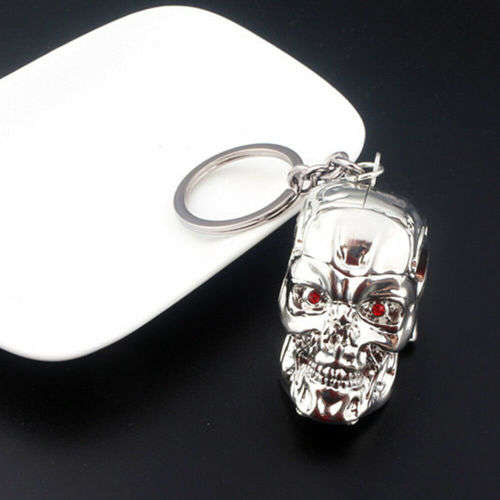 Hot Terminator 3D Skull Key Chain(silver)