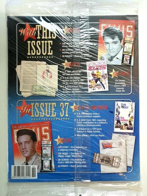 HIGHLY COLLECTIBLE  - ELVIS PRESLEY - THE OFFICIAL COLLECTORS EDITION #36 - PRISTINE NEW CONDITION