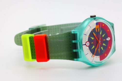 1989 ORIGINAL VINTAGE SWATCH SOLEIL - SWATCH GL105 - BRAND NEW CONDITION IN CASING