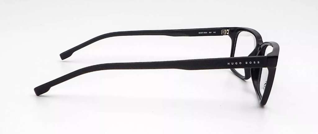 Hugo Boss 0924 807 Black Rectangle Eyeglasses Frames 53-16-145