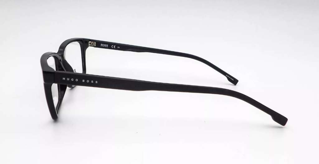 Hugo Boss 0924 807 Black Rectangle Eyeglasses Frames 53-16-145