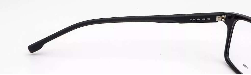 Hugo Boss 0924 807 Black Rectangle Eyeglasses Frames 53-16-145