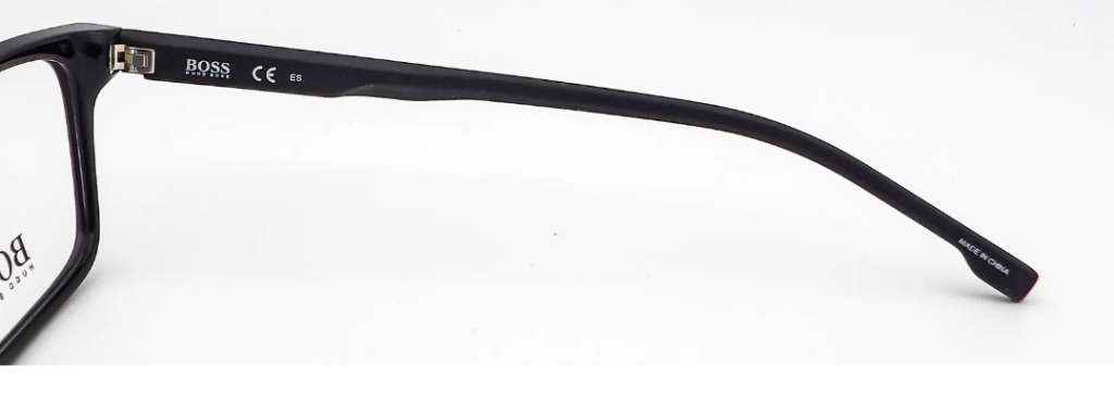 Hugo Boss 0924 807 Black Rectangle Eyeglasses Frames 53-16-145