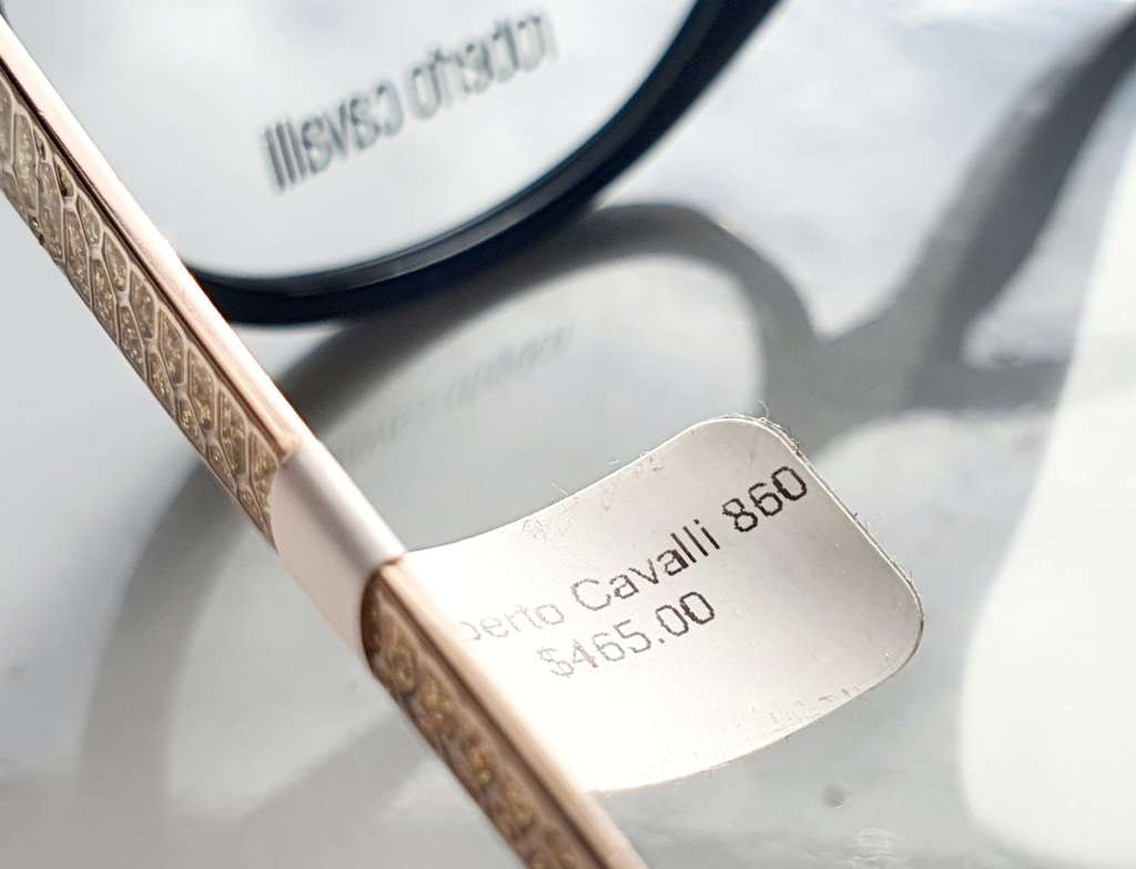 ROBERTO CAVALLI DABIH RC 860 BLACK EYE GLASSES FRAME 54-16-140 CAT EYE 0860