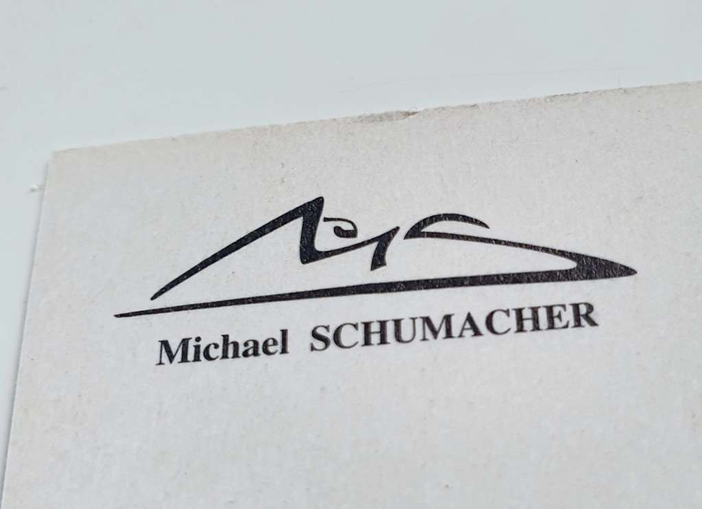 AUTHENTIC AUTOGRAPH BY MICHAEL SCHUMACHER - WITHOUT COA
