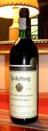 *** 6 x 1984 Nederburg Private Bin 163 - Cabernet Sauvignon - Auction Selection ***