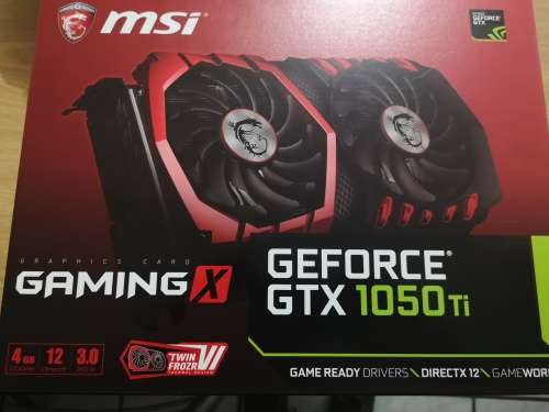 Used MSI 1050ti 4gb graphics card