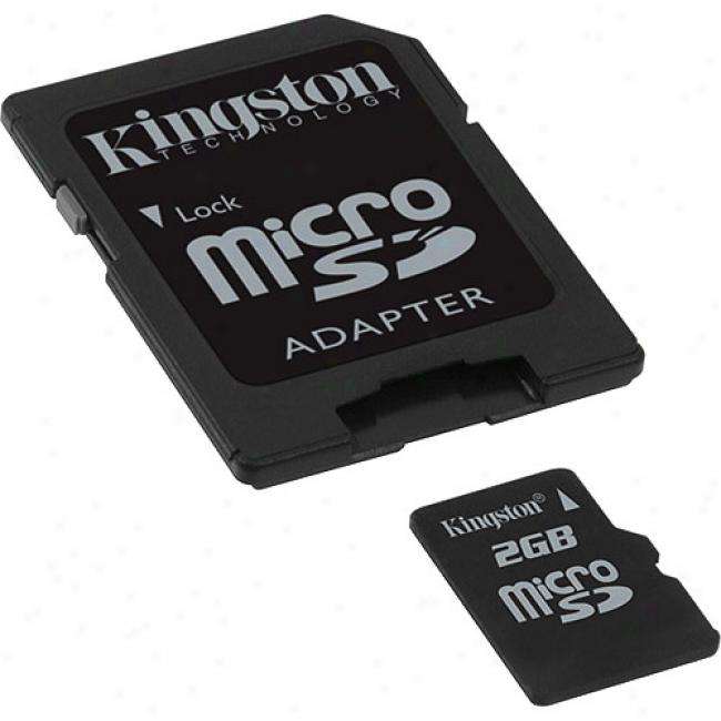 ORIGINAL KINGSTON 2GB MICRO SD CARDS WITH SD ADAPTER
