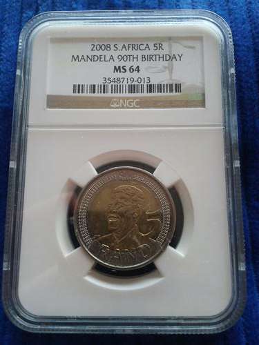 6 X NGC MS 64 2008 MANDELA SCARCE  Bid per coin