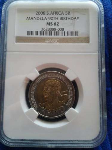 Mandela 90TH MS62 X 10 coins scarce one NGC Graded BID PER COIN