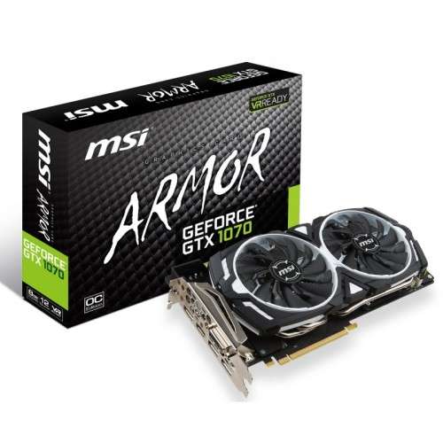 MSI GeForce GTX 1070 Armor 8G OC 8GB