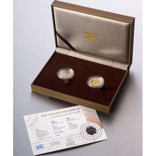 SEALED 2008 NELSON MANDELA COMMEMORATIVE R5 COIN SET!!!!!!!!!!!!!!!