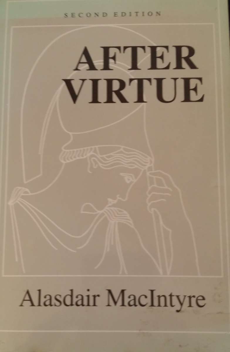 BOOKS After Virtue - Alasdair Mac Intyre