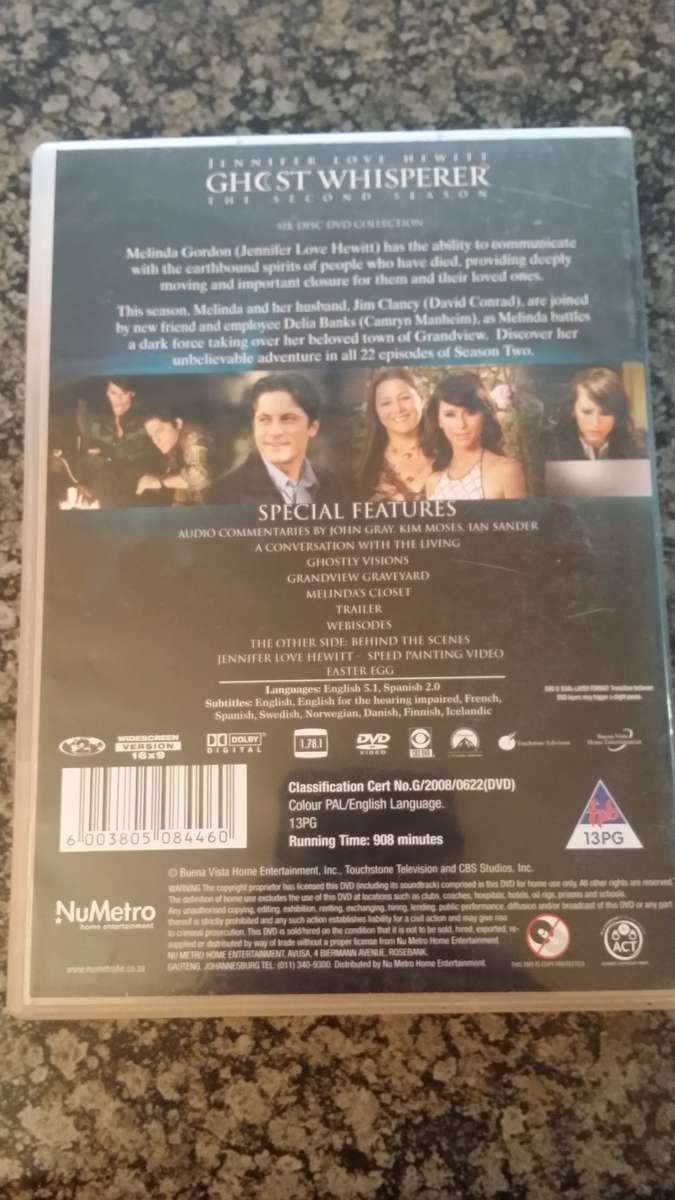 DVD MOVIE - Ghost Whisperer Complete Second Season