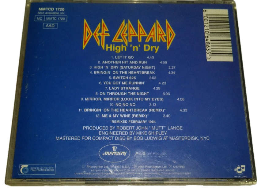 CD  -  Def Leppard , High  Dry