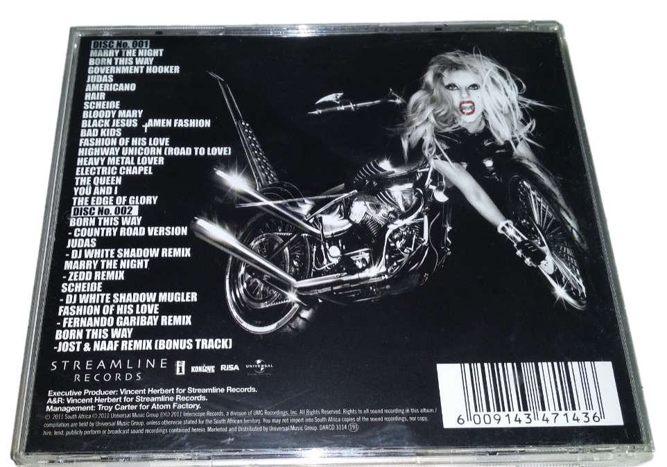 CD Music -  Lady Gaga Born this Way 2 DISC`S