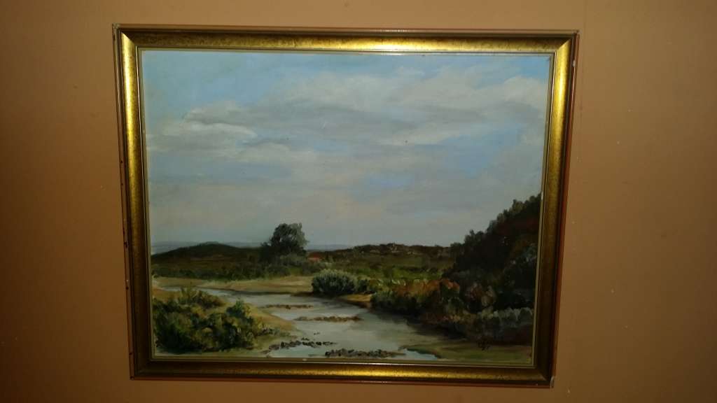 Art Painting - Original Painting on board signed by artist 50 X 40 CM