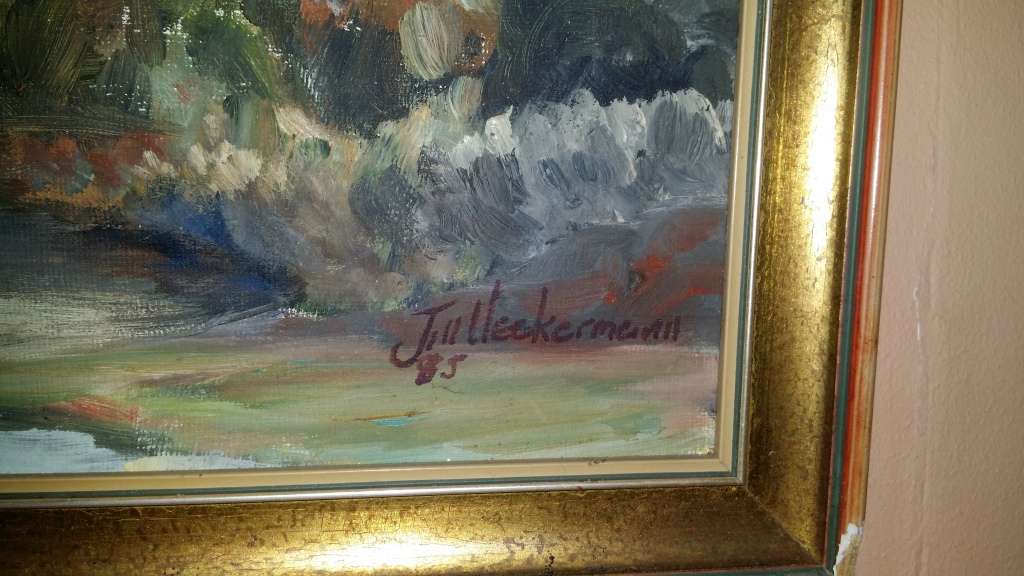 Art Painting - Original Painting on board signed by artist 50 X 40 CM