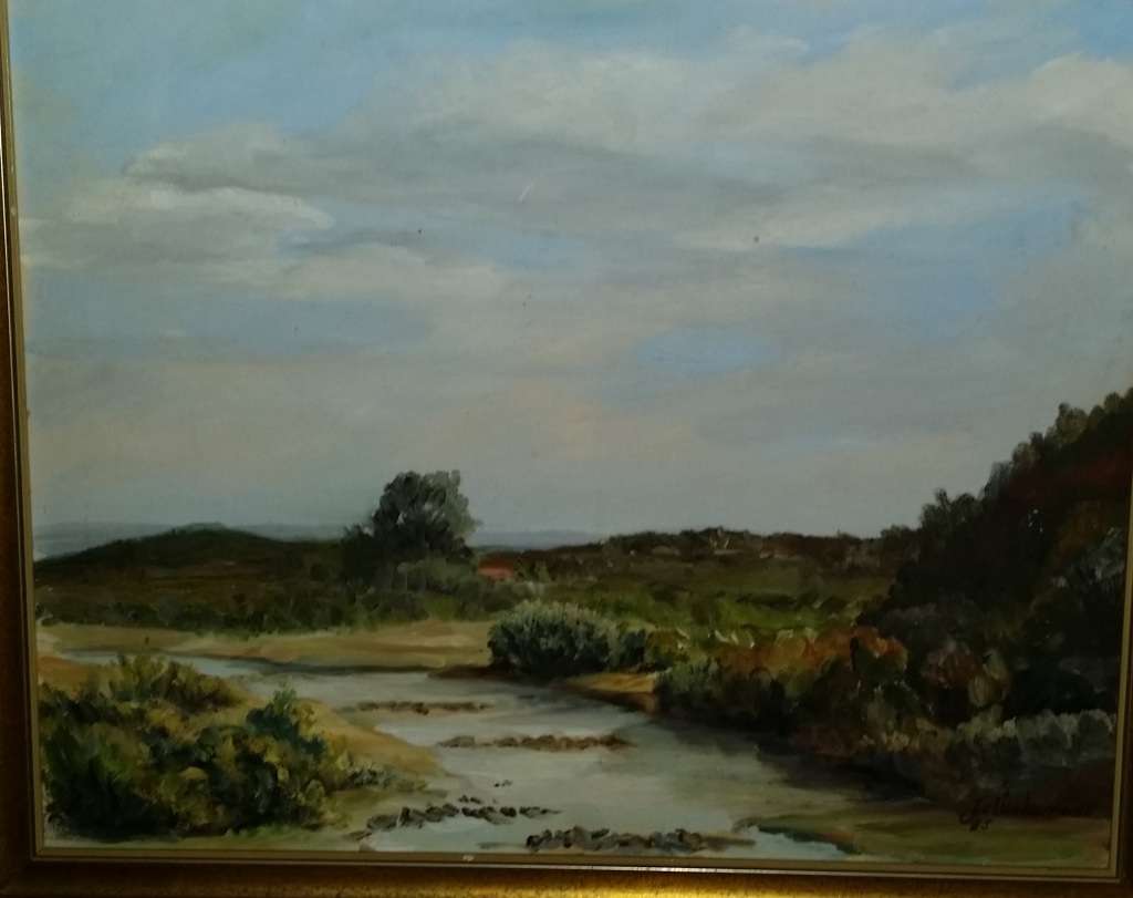 Art Painting - Original Painting on board signed by artist 50 X 40 CM