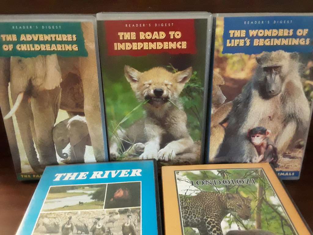 Five VHS Wildlife Tapes