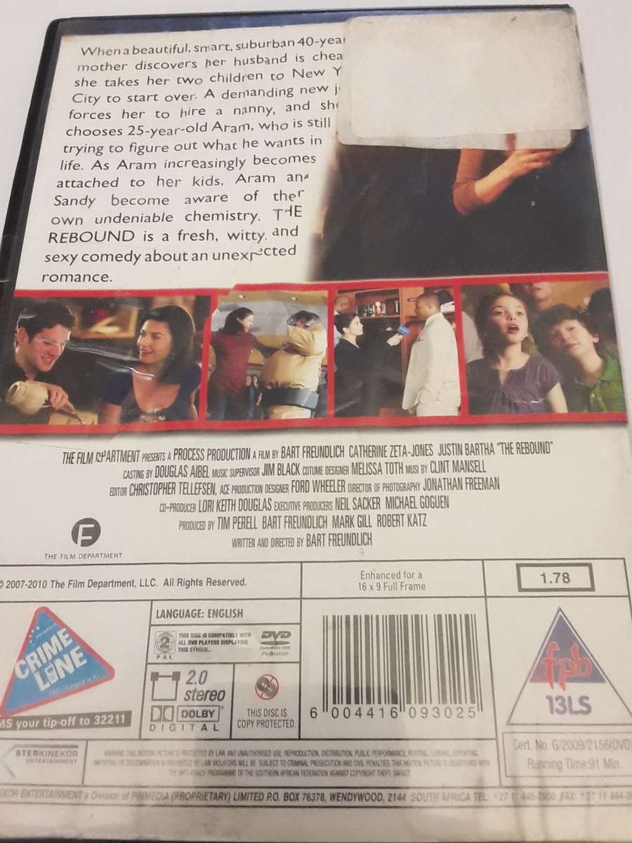 DVD Movie -   The Rebound  , excellent condition