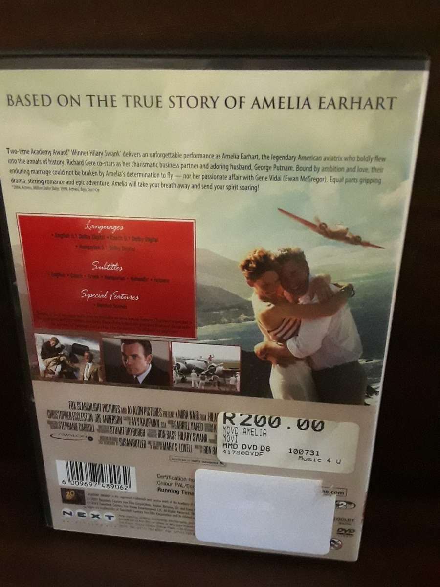 DVD Movie -  Amelia , excellent condition